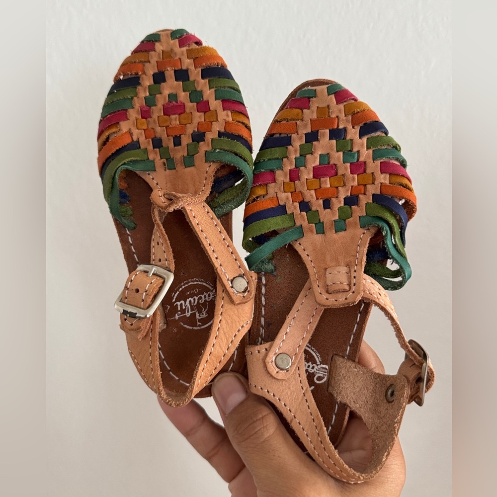 Cacahi Leather Kids Sandals